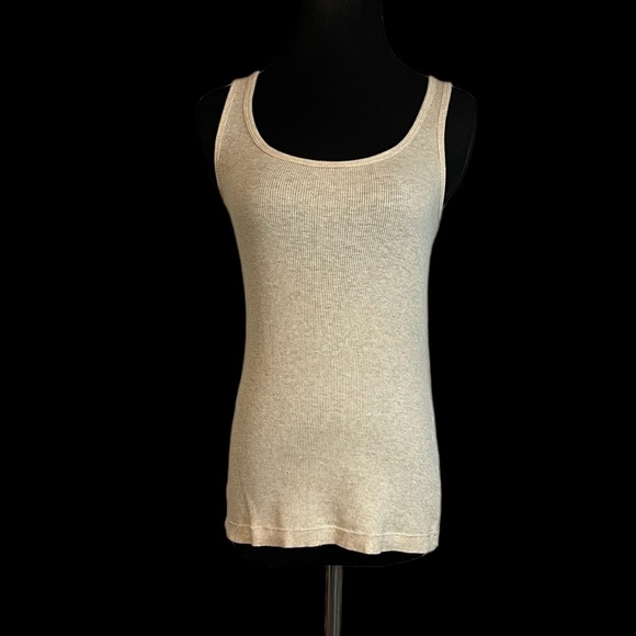 American Eagle Outfitters M Cotton Ivory Knit Sleeveless Sweater Top Set 54485 - Picture 7 of 11